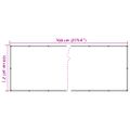 vidaXL Balkónová zástena, biela 700x120 cm, PVC