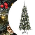 vidaXL Umelý vianočný stromček Zelená 150 cm PVC, plast a oceľ