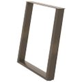 vidaXL Nohy k jedálenskému stolu v tvare U, 2 ks, prírodná oceľ, 70 x (72-73) cm, oceľ