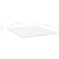 vidaXL Prídavné police 8 ks, biele 40x50x1,5 cm, drevotrieska