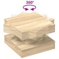 VidaXL Konferenčný stolík otočný o 360 stupňov dub sonoma 50x50x34,5cm