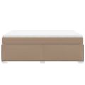 vidaXL Boxspring posteľ s matracom kapučínová 140x200 cm umelá koža