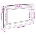 vidaXL Otočné a sklopné okno do suterénu RISOR 100 x 70 cm PVC a sklo