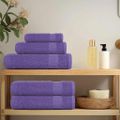 vidaXL Saunové osušky FROGN 4 ks fialové 80x200 cm 360 g/m²