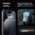 Spigen tempered glass GLAS.TR "EZ FIT" FC 2-PACK for iPhone 15 Pro Max 6,7" black