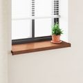 vidaXL Parapetné dosky Hnedé drevo 100 x 30 x 4,5 cm PVC