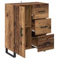 vidaXL Servírovacia skriňa so zásuvkou Staré drevo 69,5 x 34 x 90 cm