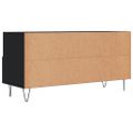 vidaXL TV stolík čierny 102x36x50 cm kompozitné drevo