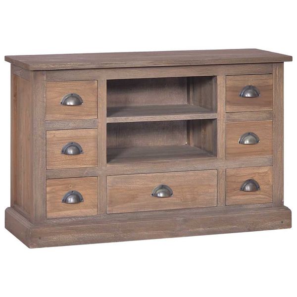 vidaXL Komoda 90x30x58 cm masívne teakové drevo
