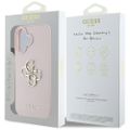 Puzdro Guess Hardcase PU Grained Big 4G a Classic Logo pre iPhone 16 6,1" Ružové
