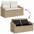 vidaXL Sada pohoviek 4 ks polyratan