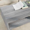 vidaXL Konferenčný stolík Sivý Sonoma 100 x 46 x 35 cm