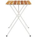 vidaXL Skladací bistro stolík 55x54x71 cm akáciový masív a oceľ