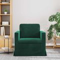 vidaXL Pohovka Tmavozelená 78 x 78 x 80 cm Zamat