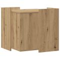 vidaXL Uzavretý box na stelivo dub artisan 53x53x51cm kompozitné drevo