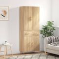 vidaXL Vysoká skrinka dub sonoma 69,5x34x180 cm spracované drevo
