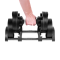 Činka liatinová nastaviteľná 1x2-24kg, REBEL ACTIVE RBA-2332-24