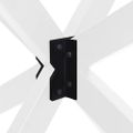 vidaXL Noha konferenčného stolíka v tvare pavúka, biela 98x58x(42-43) cm, oceľ