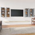 vidaXL TV skrinky 4 ks sivé sonoma 30,5x30x90 cm spracované drevo