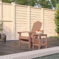 vidaXL Záhradná stolička Adirondack so stolíkom HDPE hnedá