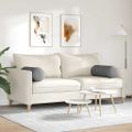 vidaXL Podložkové vankúše 2 pcs Tmavo šedá Ø 25 x 70 cm