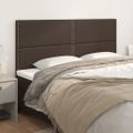 vidaXL Čelo postele hnedé 180x5x118/128 cm umelá koža