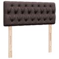 vidaXL Boxspring posteľ s matracom tmavohnedá 120x190 cm látka