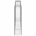 vidaXL Oblúkové gabiónové koše 20 ks 400x50x180/200cm pozink. železo