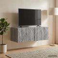 vidaXL Nástenná TV skrinka 59,5 x 41 x 30 cm Sivý Sonoma