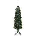 vidaXL Umelý vianočný stromček Zelená 120 cm PVC, oceľ a plast