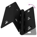 vidaXL Pánt 2 ks Čierna 38 x 17 x 60 mm Železo