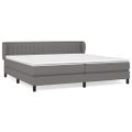 vidaXL Boxspring posteľ s matracom tmavosivá 200x200 cm látka