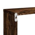 vidaXL Kockové police 2 ks dymový dub 80x15x26,5 cm spracované drevo