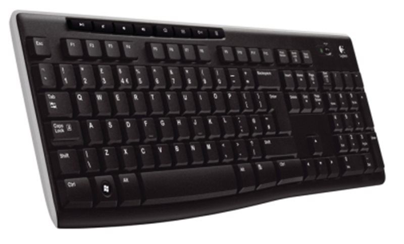 Logitech K270/Bezdrôtová Bluetooth/US layout/Čierna