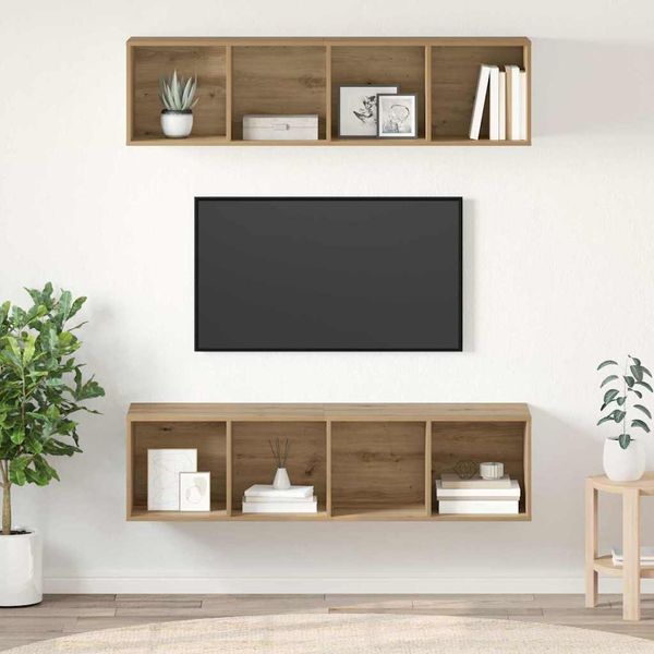 vidaXL Zostava TV skriniek 2 pcs Remeselný dub 37 x 37 x 142,5 cm