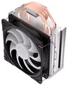 Endorfy chladič CPU Fera 5 ARGB / ultratichý/ 120mm fan/ 4 heatpipes / PWM/ ARGB / pro Intel i AMD Chladic, pro CPU, pro Intel i AMD, socket 1700, 1200, 115x, AM5, AM4, AM3(+), AM2(+), 220W TDP, 120mm ventilátor, 4 heatpipe, ARG