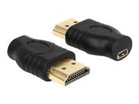 HDMI adaptér - HDMI s piny (male) do 19 pin micro HDMI Type D se zdířkami (female)