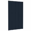 vidaXL Strešný panel 12 ks Antracitová 80 x 45 cm Pozinkovaná oceľ