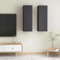 vidaXL TV skrinky 2 ks, sivé 30,5x30x90 cm, kompozitné drevo