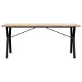vidaXL Jedálenský stolík v tvare Y 180x90x75,5 cm borovica a oceľ
