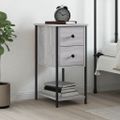 vidaXL Nočný stolík sivý sonoma 32x42x70 cm kompozitné drevo