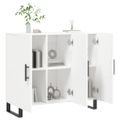 vidaXL Komoda biela 90x34x80 cm kompozitné drevo