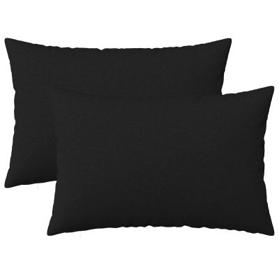 vidaXL Poťah na podložku 2 pcs HEERLEN Čierna 30 x 50 cm