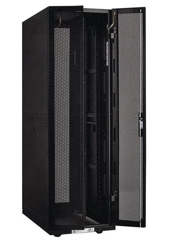 POŠKOZENÉ - XtendLan 42U/600x1000 stojanový, černý, perforované dvoukřídlé dveře a záda Rozvadec, 19", stojanový, rozebíratelný, výška 42U, 600 x 1000, perforované zadní, perforované dvoukrídlé prední dvere, perforova
