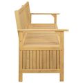 vidaXL Úložná lavička 2 -Seater 170 x 63 x 84 cm Masívna akácia