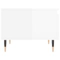 vidaXL Konferenčné stolíky 2 ks lesk biele 50x46x35cm kompozitné drevo