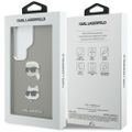Puzdro Karl Lagerfeld Saffiano Double Heads Metal pre Samsung Galaxy S26 Ultra strieborné