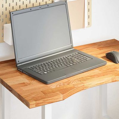 vidaXL Stolová doska bledohnedá 80x60x2,5 cm dubový masív obdĺžnikový