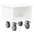 vidaXL TV stolík 37 x 35 x 35 cm Biela Kompozitné drevo
