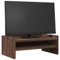 vidaXL Stojan na monitor hnedý dub 42x24x16 cm kompozitné drevo